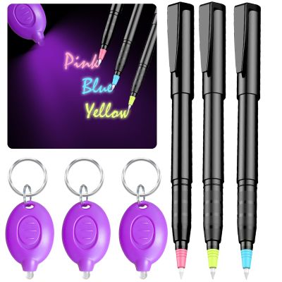 klumuke Invisible Ink Pens with UV Light, Magic Spy Pens (3PCS)