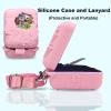 JCHPINE Hard Carrying Case and Silicone Cover for Bitzee Disney Interactive Digital Pet, Protective Case for Bitzee Disney Virtual Electronic Pets Accessories (Pink) view 4