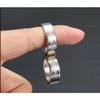 1PC Silver Magnetic Engraved PK Ring Magic Tricks for Magician Lettering Magnetic PK Ring Stage Magic Accessories Gimmick Magia Props (21MM) view 4