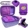 JCHPINE Hard Carrying Case and Silicone Cover for Bitzee Magicals Interactive Digital Pet, Accessories Case for Bitzee Magicals Virtual Electronic Pets (Purple) view 1