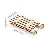 Anneome 9pcs Miniature Wooden Sled Decorations for Christmas Table Decor Unfinished Wooden Sleigh Craft Ornament for Holiday Celebrations view 2