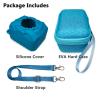 JCHPINE Hard Carrying Case and Silicone Cover for Bitzee Magicals Interactive Digital Pet, Accessories Case for Bitzee Magicals Virtual Electronic Pets (Blue) view 3