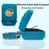 JCHPINE Hard Carrying Case and Silicone Cover for Bitzee Magicals Interactive Digital Pet, Accessories Case for Bitzee Magicals Virtual Electronic Pets (Blue) view 4
