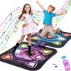 Upgraded Dance Mat for Kids, Single & Double Players Mode Electronic Dance Pad with Light-up 12-Button Wireless Bluetooth 5 Game Modes Christmas Birthday Gift for Girls Boys Ages 3 4 5 6 7 8 8-12 view 1