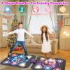 Upgraded Dance Mat for Kids, Single & Double Players Mode Electronic Dance Pad with Light-up 12-Button Wireless Bluetooth 5 Game Modes Christmas Birthday Gift for Girls Boys Ages 3 4 5 6 7 8 8-12 view 3