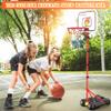 4 in 1 Kids Basketball Hoop and T Ball Set for Toddlers 3-5, Adjustable Height Toddler Basketball Hoop with Baseball, Indoor Outdoor Sport Gifts Christmas Toys for Boys Girls 3-8 view 3