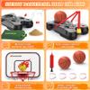 4 in 1 Kids Basketball Hoop and T Ball Set for Toddlers 3-5, Adjustable Height Toddler Basketball Hoop with Baseball, Indoor Outdoor Sport Gifts Christmas Toys for Boys Girls 3-8 view 4
