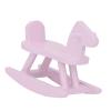 1:12 Scale Miniature Rocking Horse Model Doll House Rocking Horse Doll House Wooden Rocking Horse Simulation Cockhorse for Doll House Accessory (A) view 4