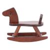 1:12 Scale Miniature Rocking Horse Model Doll House Rocking Horse Doll House Wooden Rocking Horse Simulation Cockhorse for Doll House Accessory (B) view 3