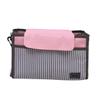 TOYANDONA Stroller Organizer Bag for Toddlers Pink Stripe Design Diaper and Toy Storage Holder for with Durable and Stylish Storage view 1