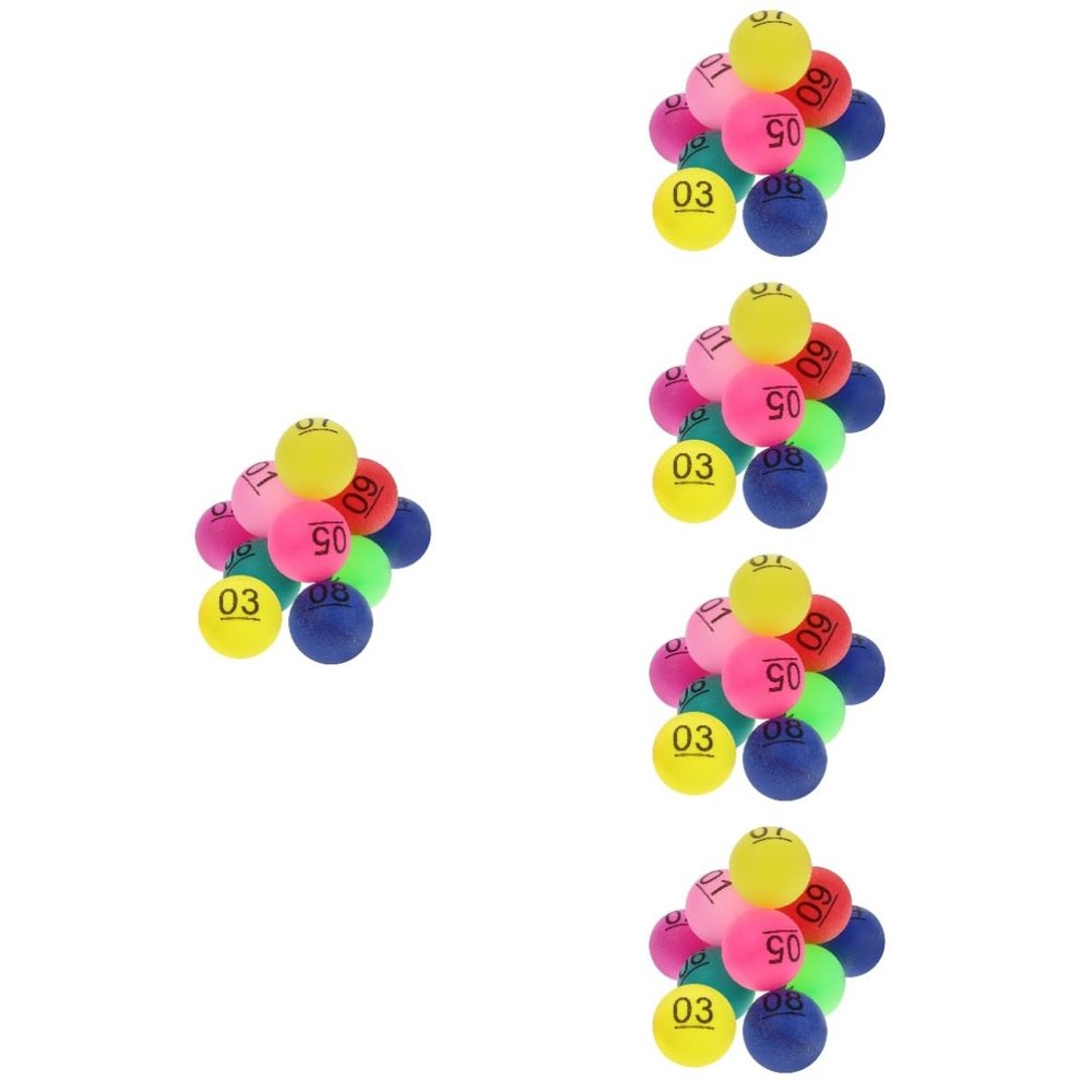 JOINPAYA 3sets Raffle Balls Plastic Numbered Pong Balls for Parties Events and Game 10pcs*3