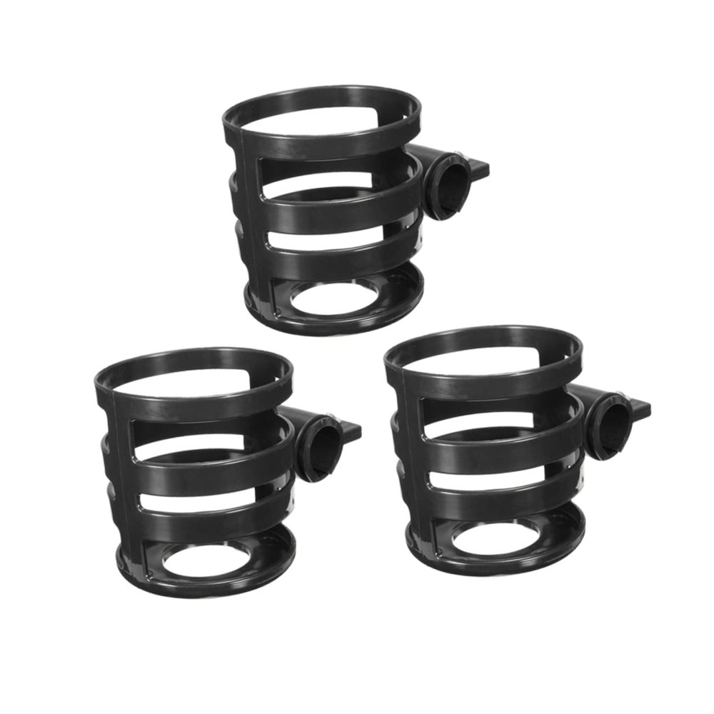 JOINPAYA 3 Pcs Stroller Bottle Holders for Baby Carriages Quick Release Drink Bottle Rack Compatible Bike and Stroller Sturdy and Portable Cup Holder