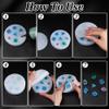 AHANDMAKER 2Sets Dice Mold Set with 7 Pcs Dice Silicone Molds & Dice Storage Tray Silicone Mold, Dice Resin Molds Edge Dice Set for DND Dice Making & Storing DND Dice view 3