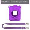 RAWECUD Silicone Case for Bitzee Magicals Interactive Toy Digital Pet, Protective Skin Cover for Bitzee Magicals Virtual Electronic Digital Pet Accessories (Purple) view 3
