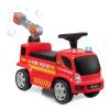 HOMGX Kids Ride On Fire Truck With Bubble Maker, Foot-to-Floor Sliding Car, Music, Siren Sound, Flash Light & Ladder, Fire Engine Push Car for Toddler Boys Girls, Red view 1