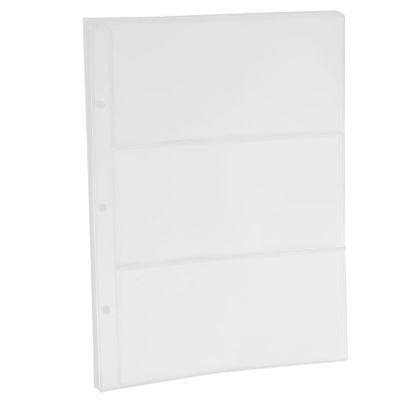STOBOK 1 Banknote Loose Leaf Paper Money Pocket Stamp Protective Covers Banknote Album Pages Bill Collection Book Pages Commemorative Money Case Currency Bag Money Book Pages PVC