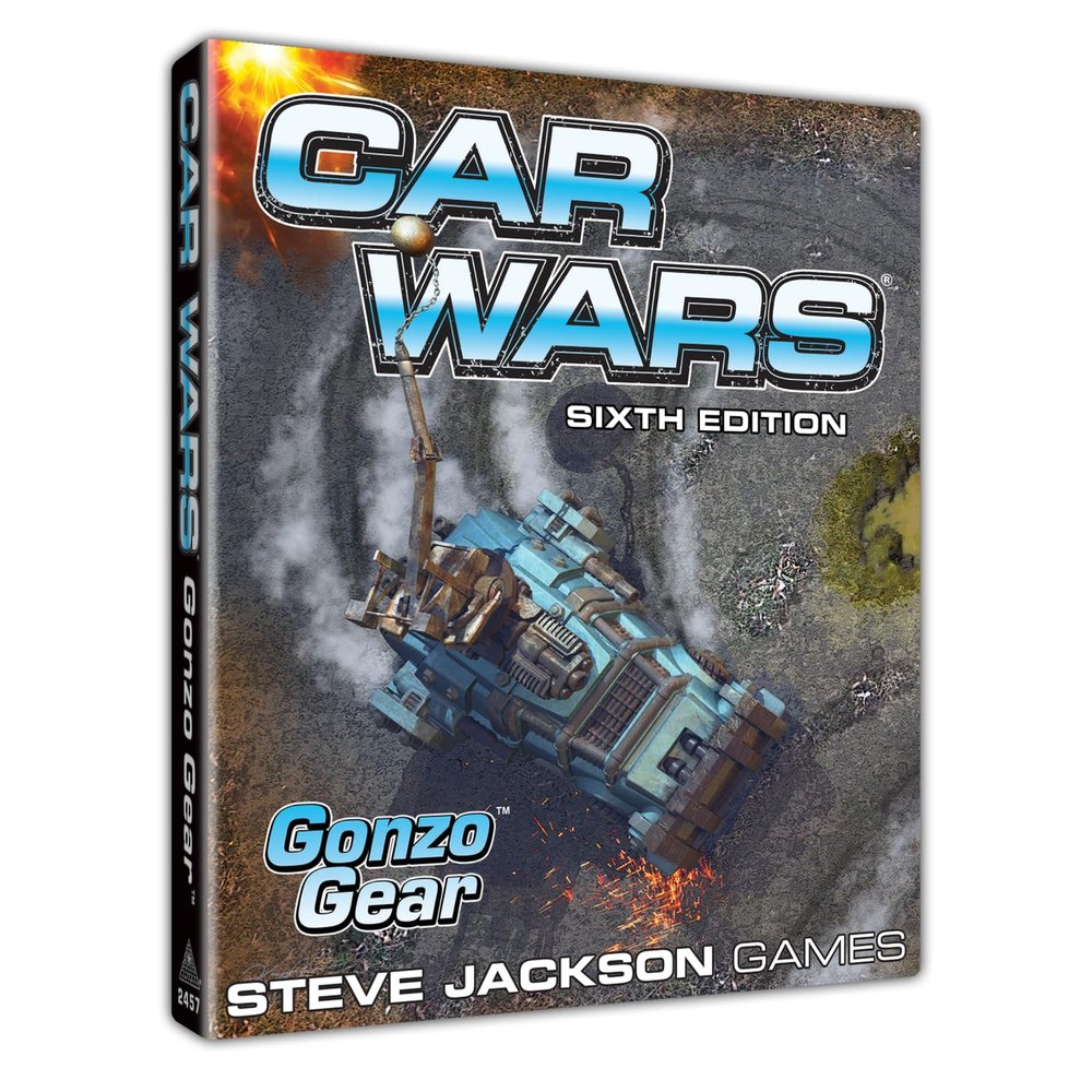 Car Wars Gonzo Gear Steve Jackson Games Expansion Armored and Advanced Gear for Car Wars Customization Options for Combat Vehicles Great for Fans of Strategic Vehicular Battles