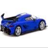 Attack Blue Metallic Global64 Series 1/64 Diecast Model by Tarmac Works T64G-TL052-BL view 2
