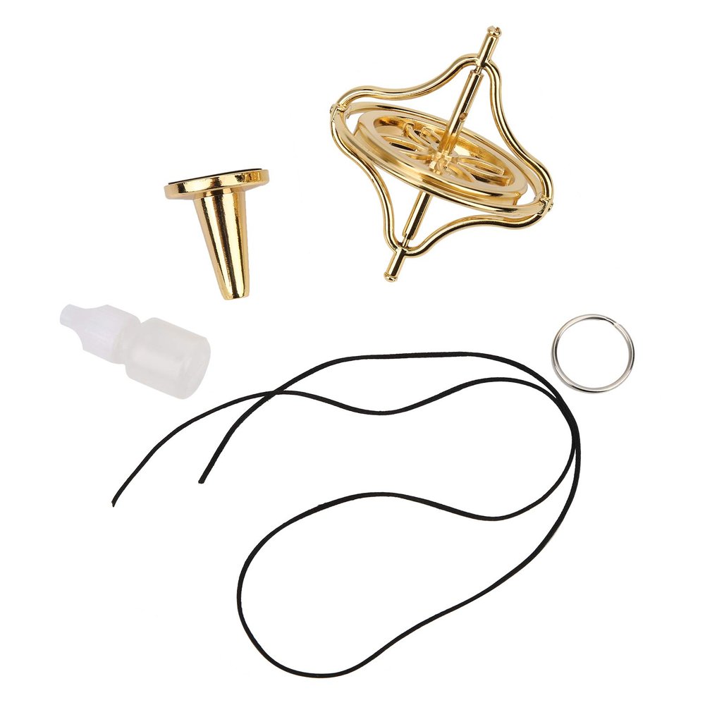 Mini Top Gyro Desktop Toys, Colorful Alloy Gyroscope Toy, Overcome Fingertip, Ideal Gifts with Base Shaking, Steady Rotation (#1)
