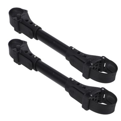 QUMIIRITY 2Pcs Baby Stroller Connector Aluminum Twin Adapter for Joining Two Single Strollers 7.87 * 1.18 * 0.78in