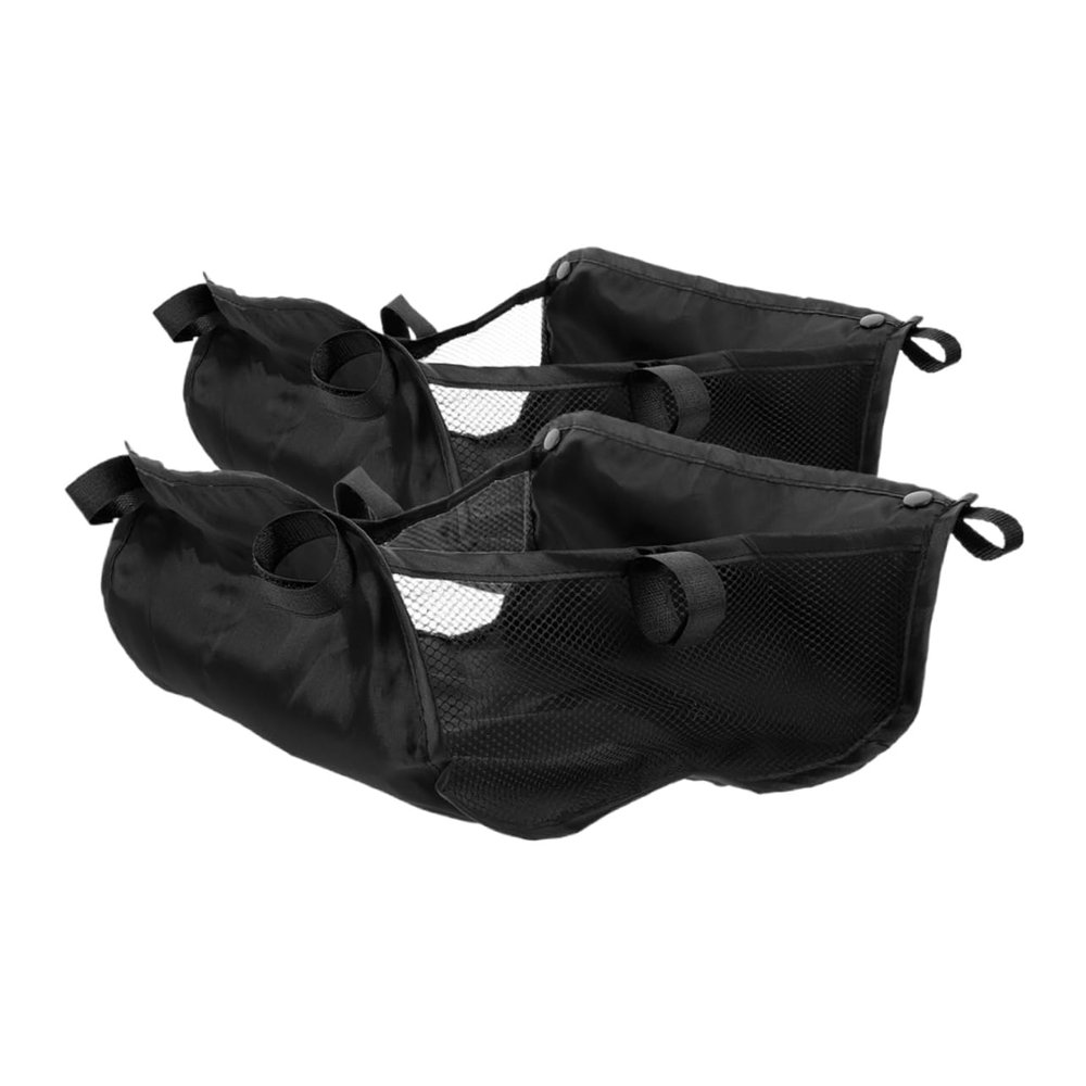 HOLIDYOYO 2pcs Large Capacity Under Stroller Storage Bag Stroller Basket Organizer Soft Basket for Diaper Storage