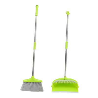 ORFOFE 1 Set Broom Dustpan Set House Broom Household Cleaning Toys and Dustpan Kit Floorcleaners Kid Floor Cleaning Tool Floor Cleaner Sweeping Brush Home Plastic Green