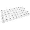 WHAMVOX 50pcs Balls for Bingo Raffle Drawing White Reusable for Party Game Balls view 1