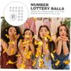 WHAMVOX 50pcs Balls for Bingo Raffle Drawing White Reusable for Party Game Balls view 3