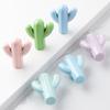 10Pcs/Sets Creative Ceramic Handle Modern Kids Room Handle Cactus Ceramic Cabinet Wardrobe Drawer Knob Furniture Door Pulls - (Color: Purple) view 3