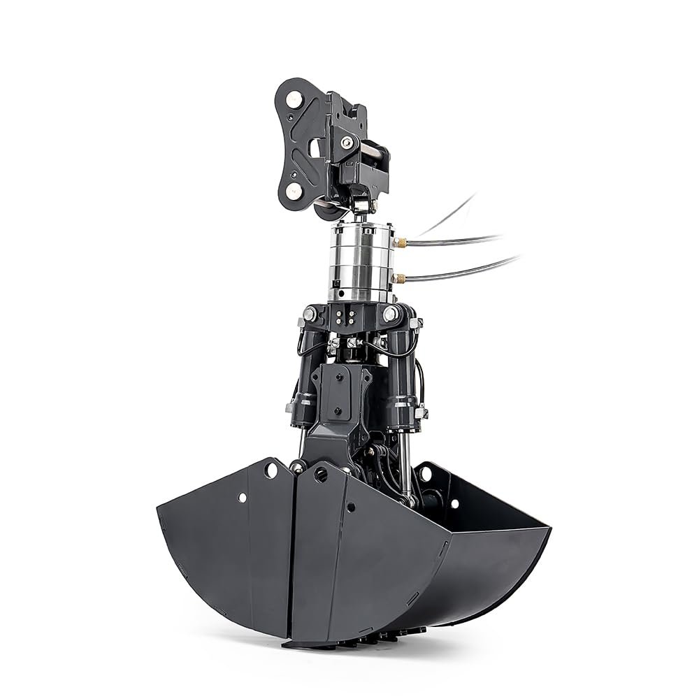 TOUCAN RC HOBBY Metal Clamshell Bucket for LESU C374F 1/14 Hydraulic RC Excavator Digger Model