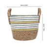 Mikinona Woven Storage Basket for Organizing Office Nursery and Home Small Rattan Container for Toys Laundry and Sundries Natural Style Desktop Organizer view 2