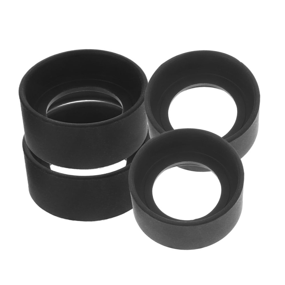 GRIRIW 4pcs Replaceable Rubber Eyepiece Guards Microscope Eyepiece Covers Comfortable Fit