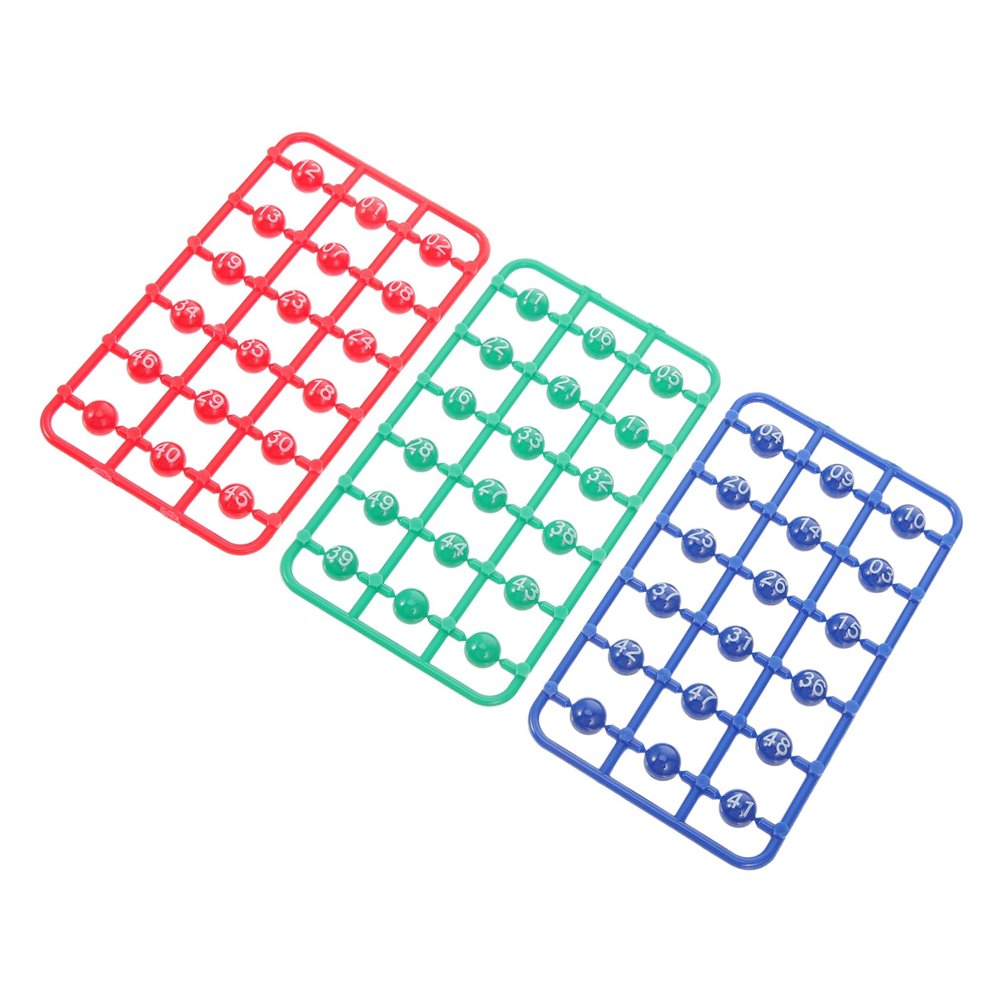 Gogogmee 49pcs Seamless Raffle Game Bingo for Party Fun and Portable Game Props for Raffles and and Design