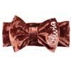 Fall Bow Custom Personalized Headband Bow for Newborns, Infants, and Toddlers; Perfect for Gifts, Everyday, Bringing Baby Home, and Photoshoots - Soft Stretchy Velvet view 1