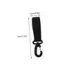 Hohopeti 4pairs Stroller Hooks Rotating Pram Hanger Metal Hook for Stroller Suitable for Buggy Baskets view 2