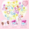 JOYIN 36 Packs Valentines Day Sticky Hands with Card, Valentine Party Favors, Classroom Exchange Gift for Kids, Holiday Reward Prizes view 3