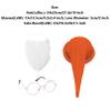 JEATHA Christmas Elf Dwarf Hats Gnome Slouchy Cap with Gold Flat Glasses Fake Beard for Santa Cosplay Party Orange One Size view 2