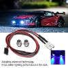 2Pcs Rc Light Rc Drift Car White Light Lights Vehicle Red Light Accessory Colorful Light Blue Light Led Lights 6V Rc Headlights Accessories for 1/10 Model Drift (No. view 2