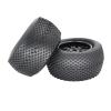 140mm Rubber Tires with Metal Wheels 17mm Hex for 1/8 RC Car Monster Truck Buggy Truggy, 2 Pieces view 1