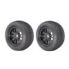 140mm Rubber Tires with Metal Wheels 17mm Hex for 1/8 RC Car Monster Truck Buggy Truggy, 2 Pieces view 2