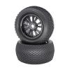 140mm Rubber Tires with Metal Wheels 17mm Hex for 1/8 RC Car Monster Truck Buggy Truggy, 2 Pieces view 3