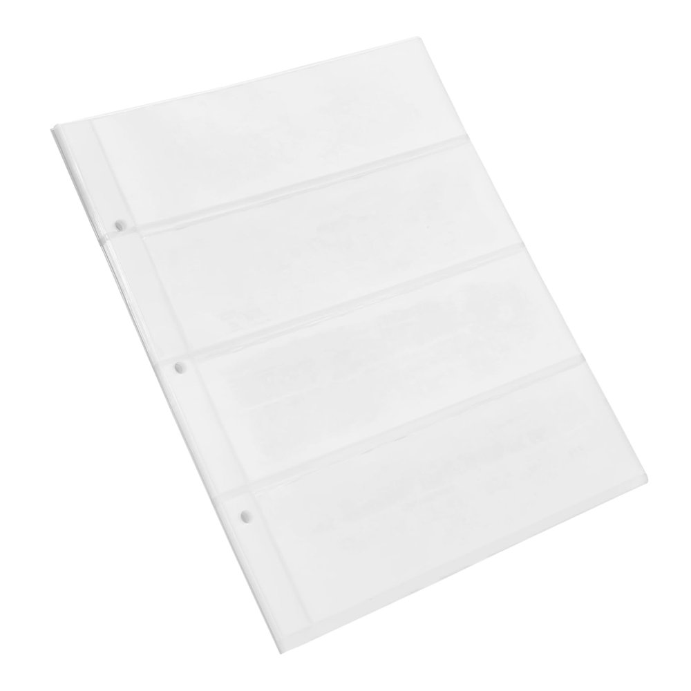 Gogogmee 1bag Transparent Money Holder Pages of Currency Album Sleeves for Storage and Display of World Banknotes Easy Organization for Collectors