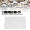 100Pcs C01 N Holder Case Estuche para Monedas Memorial Display Holder Clear Transparent Collection Poster Stand Capsules for Medal, C01 N Capsule 28Mm Scales view 2