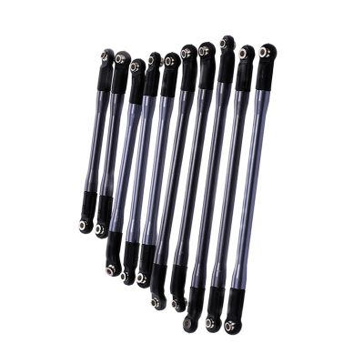 313mm Wheelbase Link Rod for 1/10 RC Car Crawler Axial SCX10 II 90046 90047, 10pcs/lot, Aluminum Alloy