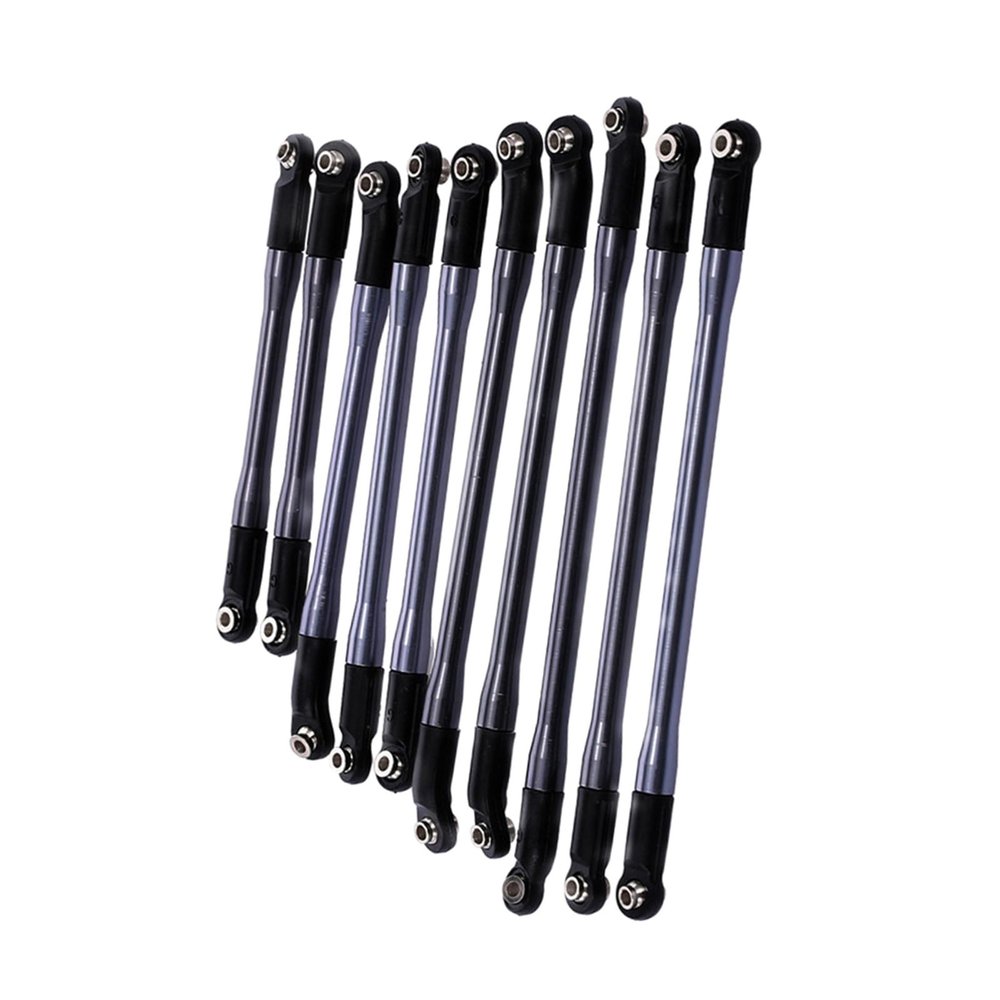 313mm Wheelbase Link Rod for 1/10 RC Car Crawler Axial SCX10 II 90046 90047, 10pcs/lot, Aluminum Alloy