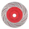 4Pcs Metal Simulation Brake Disc Calipers, Compatible for Traxxas TRX4 TRX6 1/10 RC Car, High Performance Upgrade Accessory, Easy to Install, Enhance Authenticity, Black Red Opti (Red) view 2