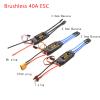FAPAO 40A Brushless ESC 2-4S Electronic Speed Controller T Plug with 5V 3A BEC 3.5MM Banana Head for Airplane Aircraft Helicopter Boat FPV F450 Mini Quadcopter view 2