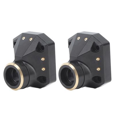 2Pcs RC Car Differential Axle Cover,Brass Front Rear Portal Axle Cover for Axial Capra 1/10 RC Car