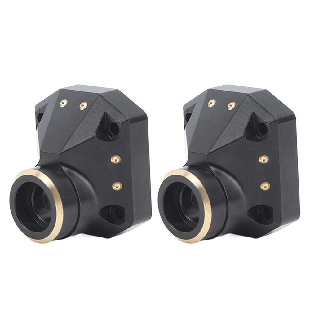2Pcs RC Car Differential Axle Cover,Brass Front Rear Portal Axle Cover for Axial Capra 1/10 RC Car