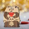 Personalized Penguin Bear Family Puzzle with Names, Custom Personalized Wooden Puzzle with 1 to 5 Names Home Decor, Custom Gifts for Dad Mom Kids Mothers Fathers Day Birthday Anniversary Christmas view 2